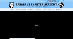 Desktop Screenshot of cabarruscharter.org